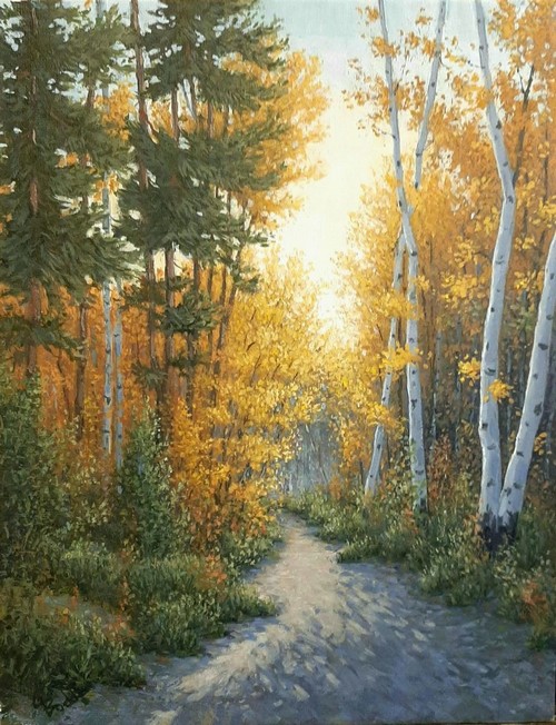 Where Your Path Leads 14x11 $540 at Hunter Wolff Gallery